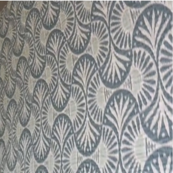 Ginkgo Deco Leaf Quilt 2 Side FLiPSiDE Green + Cream Patterned Quilt KING NEW - Picture 10 of 15